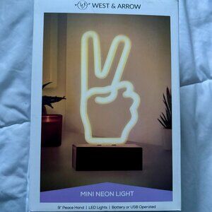 Peace Sign Neon Light